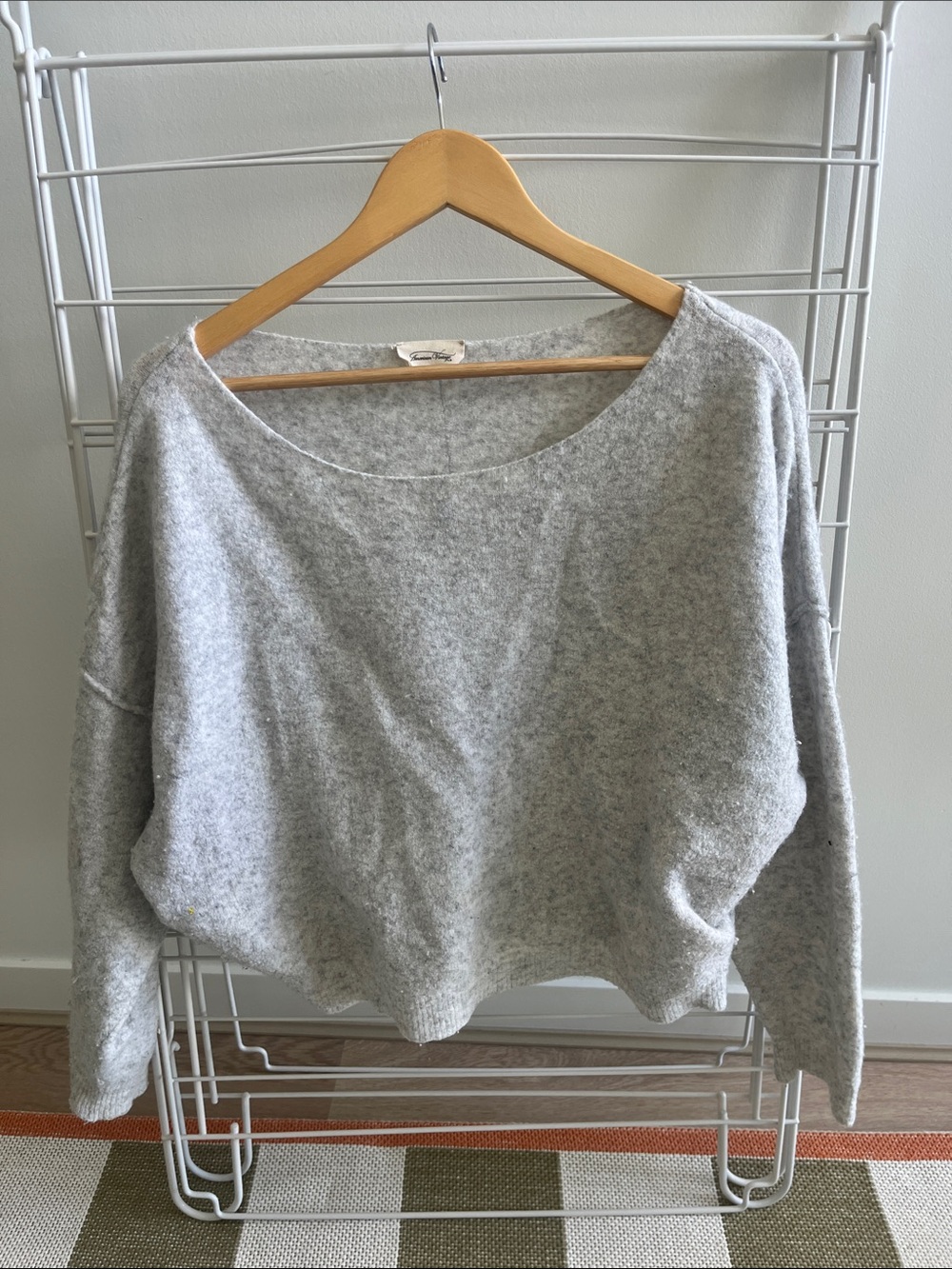 Cozy Gray Women's Boatneck Sweater